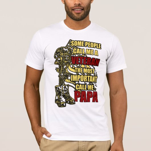 Oude veteran papa t-shirt (Voorkant)