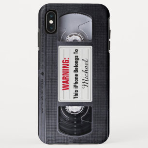 Oude VHS-cassetteband Persoonlijke Naam Tekst Case-Mate iPhone Case
