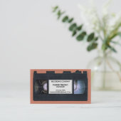 Oude VHS-tape Visitekaartje (Staand voorkant)
