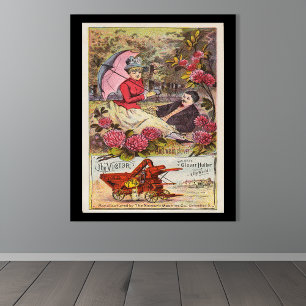Oude Victor-klaver machine-advertentie Perfect Poster