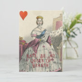 Oude Victoria Valentijnskaart Feestdagenkaart (Staand voorkant)