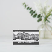 Oude Victoriaans huizen onroerend goed aangepaste Visitekaartje (Staand voorkant)