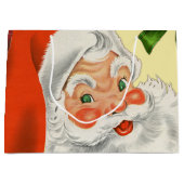 Oude Victoriaans kerstman met fashioned Groot Cadeauzakje (Voorkant)