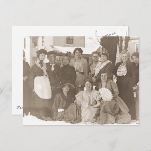 Oude Victoriaans vrouw Era Briefkaart (Voorkant / Achterkant)