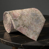 Oude Victoriaanse Aquarel Rozen Sering Botanisch Stropdas