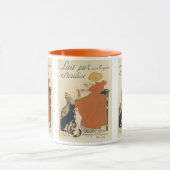 Oude Victoriaanse Art Nouveau, Meisje met Melkkatt Mok (Midden)