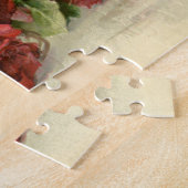 Oude Victoriaanse Bloemen, Rode Rozen Legpuzzel (Zijkant)