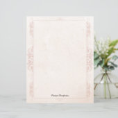 Oude Victoriaanse Elegante Naam Briefpapier (Staand voorkant)