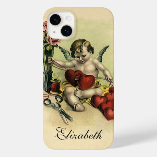 Oude victoriaanse engel naaister valentijnsdag Case-Mate iPhone case (Achterkant)
