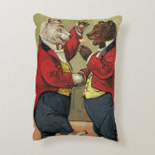 Oude victoriaanse gelukkige, vrolijke, dansende be accent kussen (Achterkant (Verticaal))