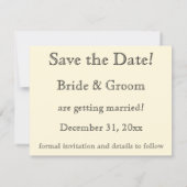 Oude victoriaanse grappige katten in hoeden Save t Save The Date (Achterkant)