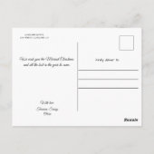 Oude victoriaanse kerst-ansichtkaart briefkaart (Achterkant)