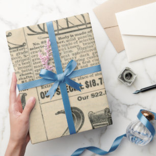 Oude Victoriaanse Kerst  Cadeaupapier
