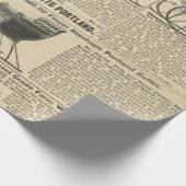 Oude Victoriaanse Kerst  Cadeaupapier (Hoek)