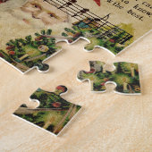 Oude victoriaanse kerst legpuzzel (Zijkant)