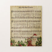 Oude victoriaanse kerst legpuzzel (Verticaal)