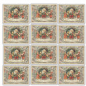 Oude Victoriaanse Kerstballen Sticker (Voorkant)