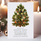 Oude Victoriaanse Kerstboom Vakantiefeest Kaart