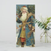 Oude victoriaanse kerstman met kerstboom (Staand voorkant)