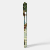 Oude victoriaanse kerstman met kerstboom Case-Mate iPhone case (Achterkant / Links)