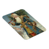 Oude victoriaanse kerstman met kerstboom magneet (Rechterzijde)