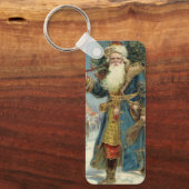 Oude victoriaanse kerstman met kerstboom sleutelhanger (Voorkant)