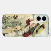 Oude victoriaanse kind, meisje dat bugel blaast we Case-Mate iPhone case (Achterkant (horizontaal))