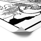 Oude victoriaanse Mother Goose door Charles Robins Poster (Hoek)