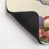 Oude Victoriaanse Paashaas, Eieren en Bloemen Muismat (Hoek)