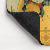 Oude Victoriaanse paashaasjes in een gouden ei Muismat (Hoek)