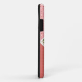 Oude, Victoriaanse quilt, roze, roos, wit Case-Mate iPhone Case (Achterkant/rechts)