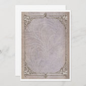 Oude Victoriaanse rand uitnodiging (Voorkant / Achterkant)