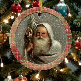 Oude Victoriaanse Rustieke Familie Gepersonaliseer Keramisch Ornament