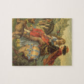 Oude victoriaanse sprookjes, broer en zus legpuzzel (Horizontaal)