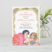 Oude Victoriaanse Uitnodiging voor Bruidsmeisje (Staand voorkant)