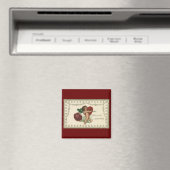 Oude victoriaanse Valentijn cherubijn, roos en har Magneet (Insitu (Vaatwasser))