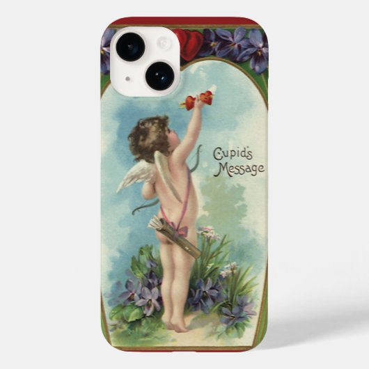 Oude Victoriaanse Valentijnsdag, boodschap van Cup Case-Mate iPhone Case (Achterkant)
