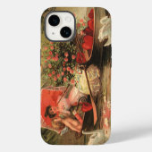 Oude victoriaanse valentijnsdag cherubijn met hart Case-Mate iPhone case (Achterkant)