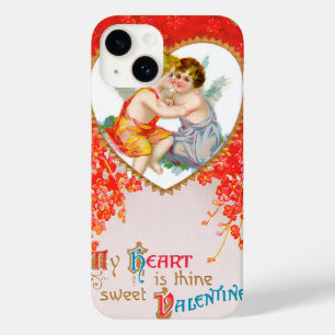 Oude Victoriaanse Valentijnsdag, cherubijnen in ha Case-Mate iPhone 14 Hoesje