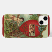 Oude Victoriaanse Valentijnsdag cherubs boomhut Case-Mate iPhone Case (Achterkant (horizontaal))