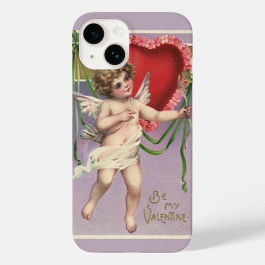 Oude Victoriaanse Valentijnsdag Cupido met Hart Case-Mate iPhone Case (Achterkant)