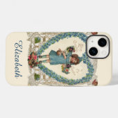 Oude Victoriaanse Valentijnsdag, Hartkrans Case-Mate iPhone Case (Achterkant (horizontaal))