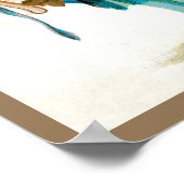 Oude Victoriaanse Valentijnsdag, Jongen met Hartje Poster (Hoek)