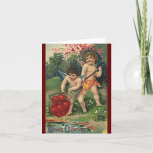 Oude Victoriaanse Valentijnsdag, Liefdesgave Feestdagen Kaart