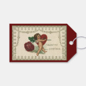 Oude Victoriaanse Valentijnsjcherubijn, Roos en Ha Cadeaulabel (Voorkant (Horizontaal))