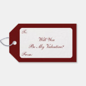 Oude Victoriaanse Valentijnsjcherubijn, Roos en Ha Cadeaulabel (Achterkant Horizontaal)