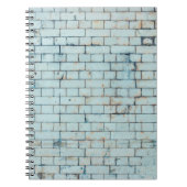 Oude, vieze witte bakstenen wandachtergrond, abstr notitieboek (Voorkant)