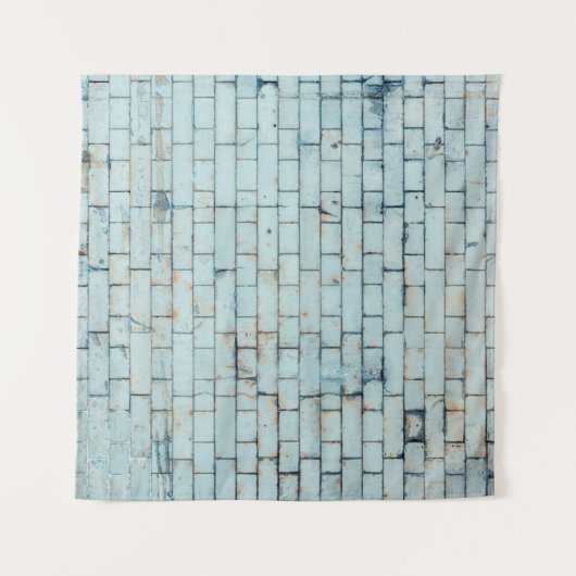 Oude, vieze witte bakstenen wandachtergrond, abstr wandkleed (Voorkant (horizontaal))