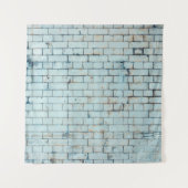 Oude, vieze witte bakstenen wandachtergrond, abstr wandkleed (Voorkant)