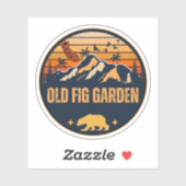 Oude Vijgenboomgaard, Californië Sticker (Vel)